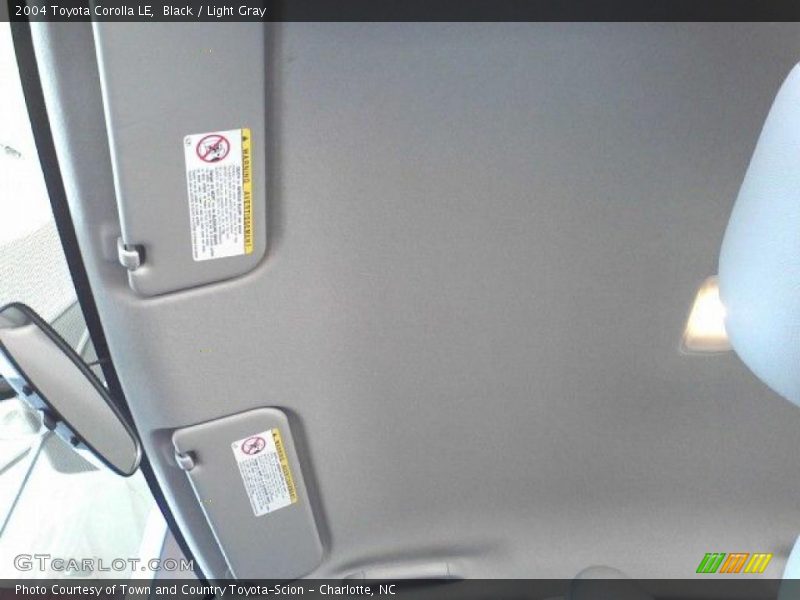 Black / Light Gray 2004 Toyota Corolla LE