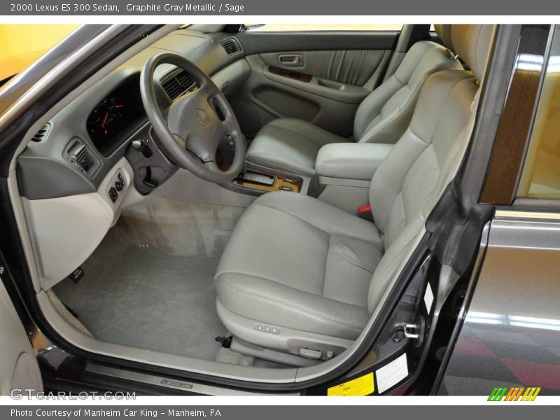 Graphite Gray Metallic / Sage 2000 Lexus ES 300 Sedan