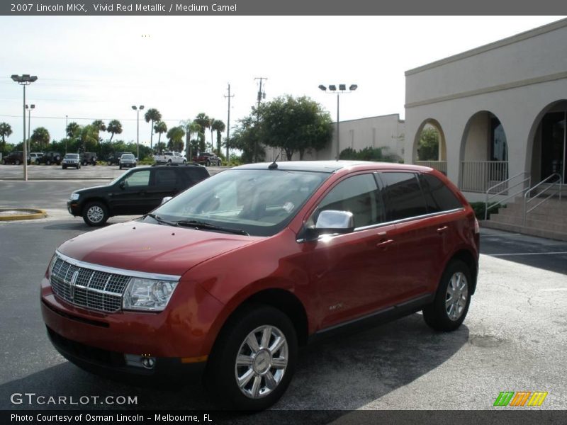 Vivid Red Metallic / Medium Camel 2007 Lincoln MKX