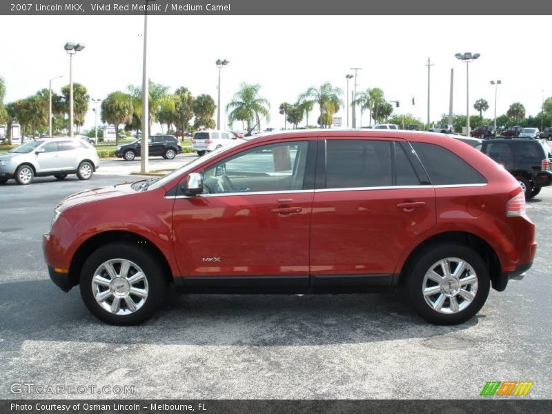 Vivid Red Metallic / Medium Camel 2007 Lincoln MKX