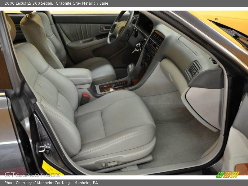 Graphite Gray Metallic / Sage 2000 Lexus ES 300 Sedan