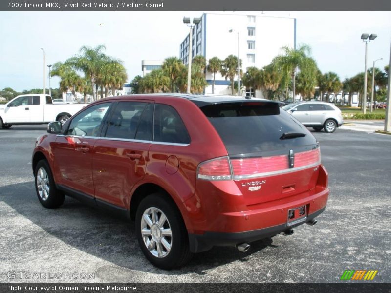 Vivid Red Metallic / Medium Camel 2007 Lincoln MKX