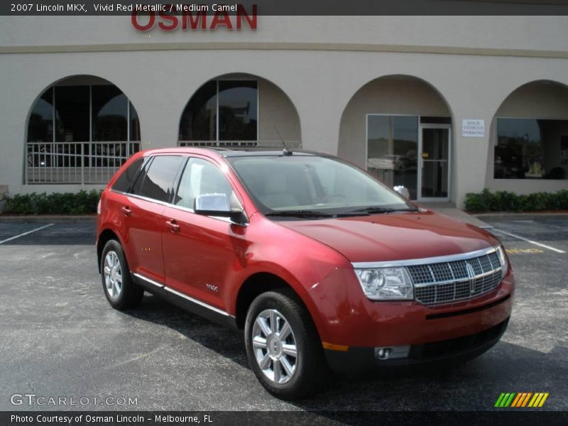 Vivid Red Metallic / Medium Camel 2007 Lincoln MKX