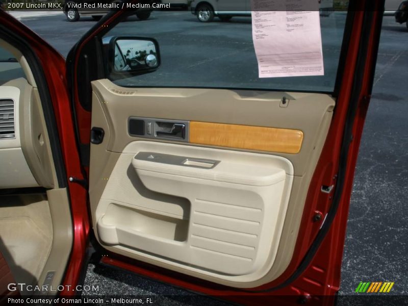 Vivid Red Metallic / Medium Camel 2007 Lincoln MKX