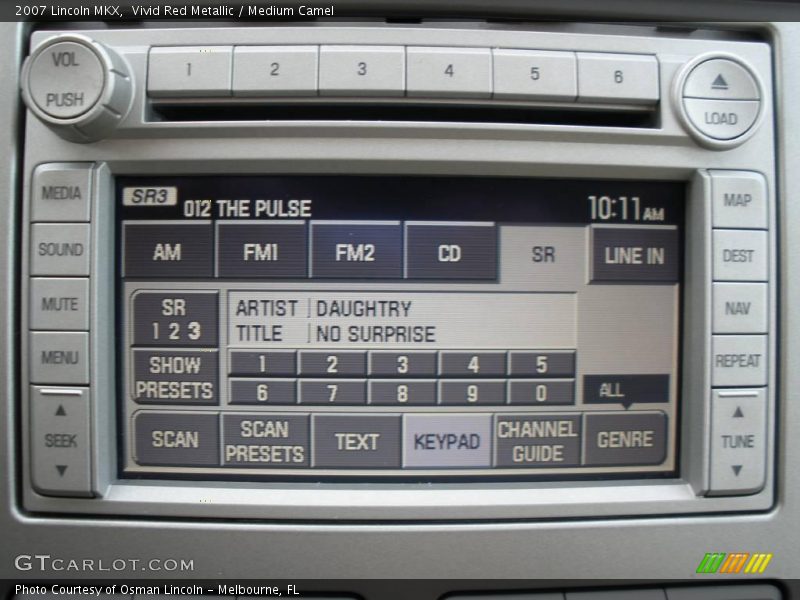Vivid Red Metallic / Medium Camel 2007 Lincoln MKX