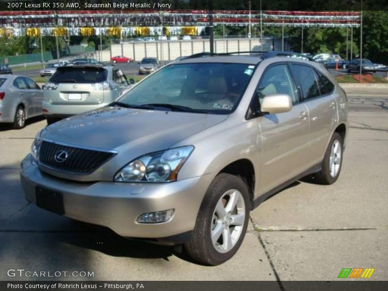 Savannah Beige Metallic / Ivory 2007 Lexus RX 350 AWD