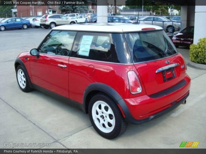 Chili Red / Panther Black 2005 Mini Cooper Hardtop