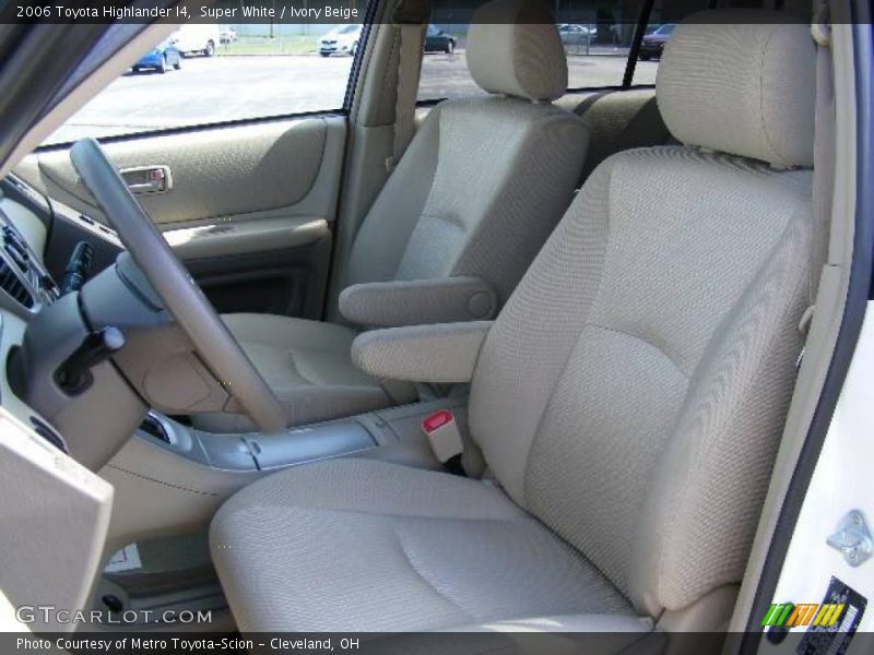 Super White / Ivory Beige 2006 Toyota Highlander I4