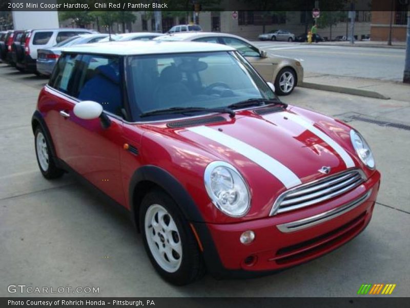 Chili Red / Panther Black 2005 Mini Cooper Hardtop