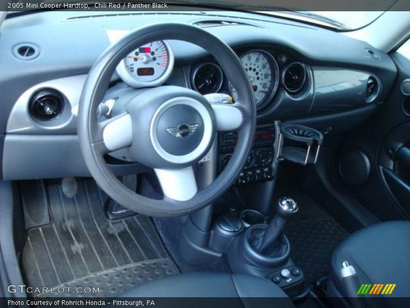 Chili Red / Panther Black 2005 Mini Cooper Hardtop