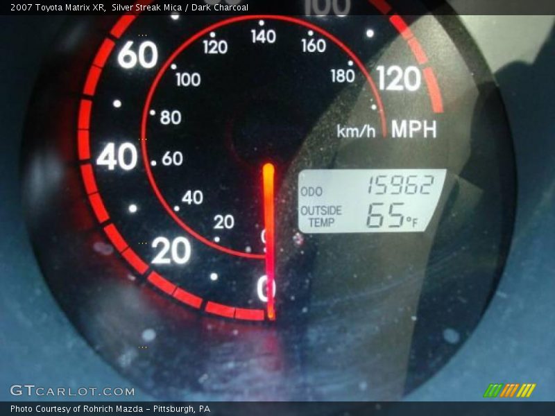 Silver Streak Mica / Dark Charcoal 2007 Toyota Matrix XR