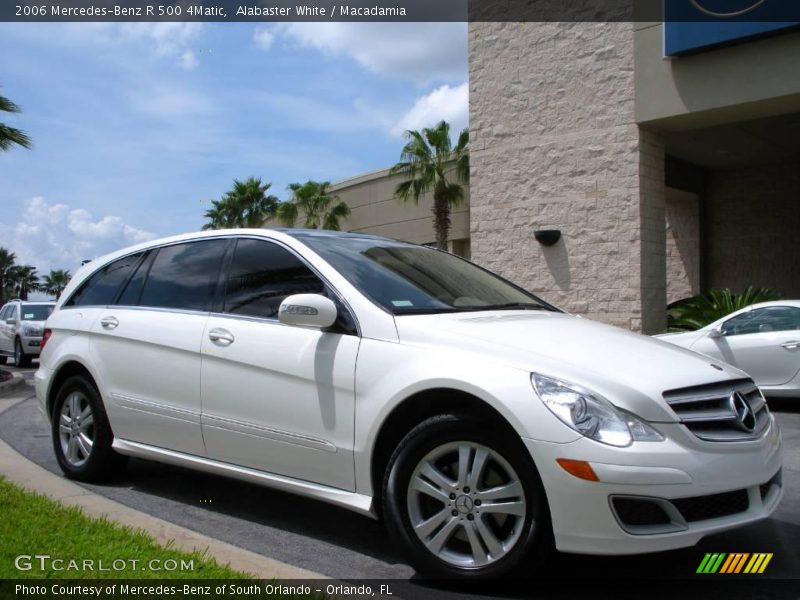 Alabaster White / Macadamia 2006 Mercedes-Benz R 500 4Matic