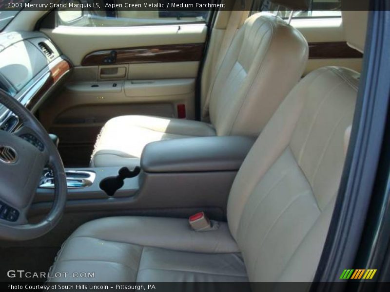 Aspen Green Metallic / Medium Parchment 2003 Mercury Grand Marquis LS