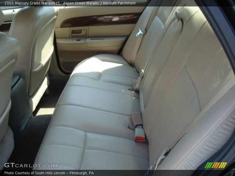 Aspen Green Metallic / Medium Parchment 2003 Mercury Grand Marquis LS