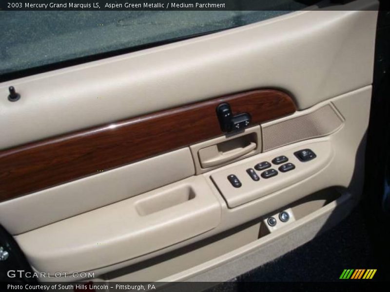 Aspen Green Metallic / Medium Parchment 2003 Mercury Grand Marquis LS