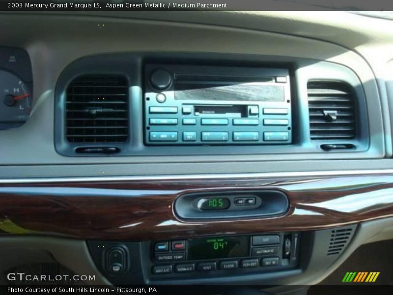 Aspen Green Metallic / Medium Parchment 2003 Mercury Grand Marquis LS