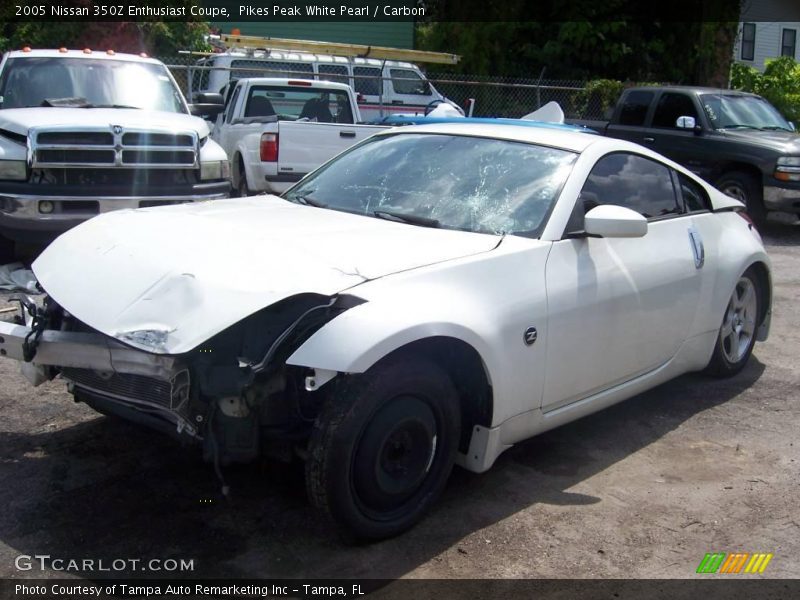 Pikes Peak White Pearl / Carbon 2005 Nissan 350Z Enthusiast Coupe