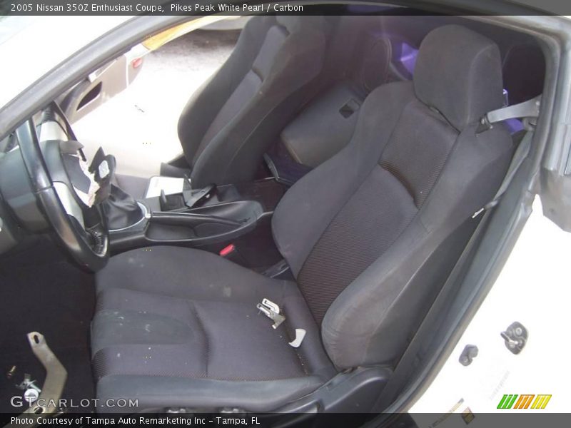 Pikes Peak White Pearl / Carbon 2005 Nissan 350Z Enthusiast Coupe