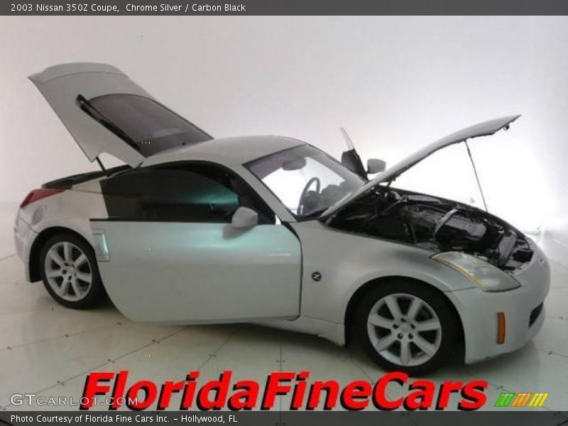 Chrome Silver / Carbon Black 2003 Nissan 350Z Coupe