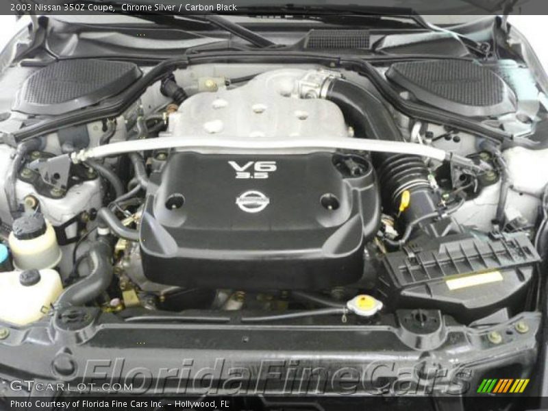 Chrome Silver / Carbon Black 2003 Nissan 350Z Coupe