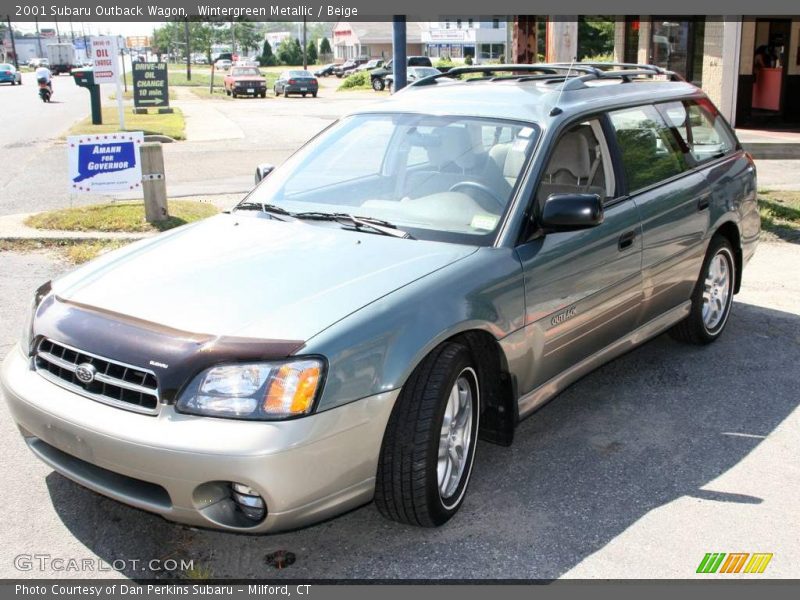 Wintergreen Metallic / Beige 2001 Subaru Outback Wagon