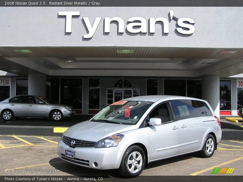 Radiant Silver Metallic / Gray 2008 Nissan Quest 3.5