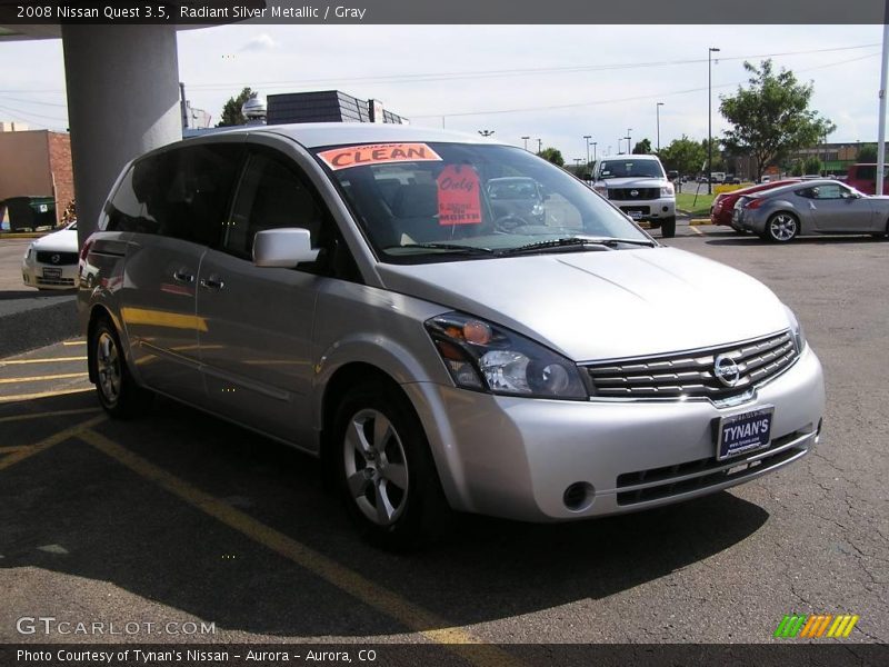 Radiant Silver Metallic / Gray 2008 Nissan Quest 3.5