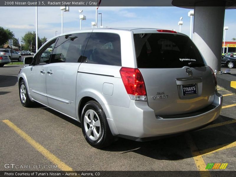 Radiant Silver Metallic / Gray 2008 Nissan Quest 3.5
