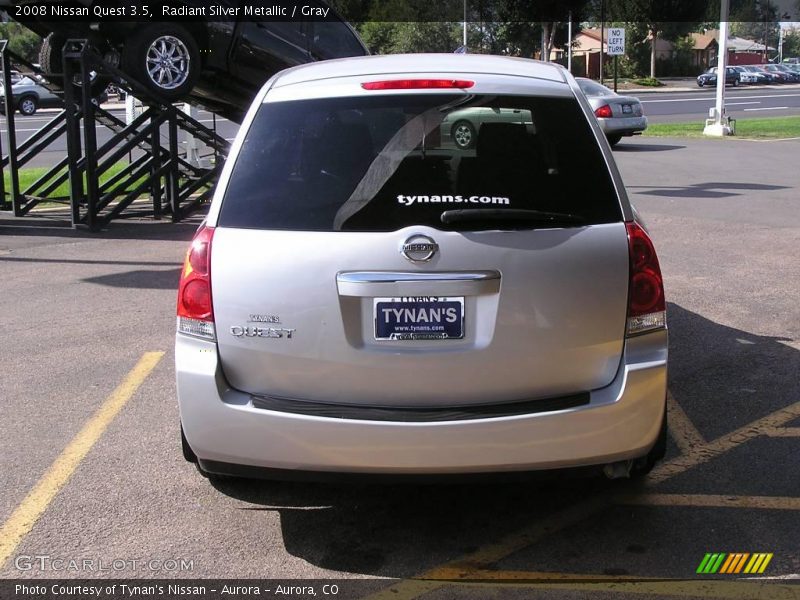 Radiant Silver Metallic / Gray 2008 Nissan Quest 3.5