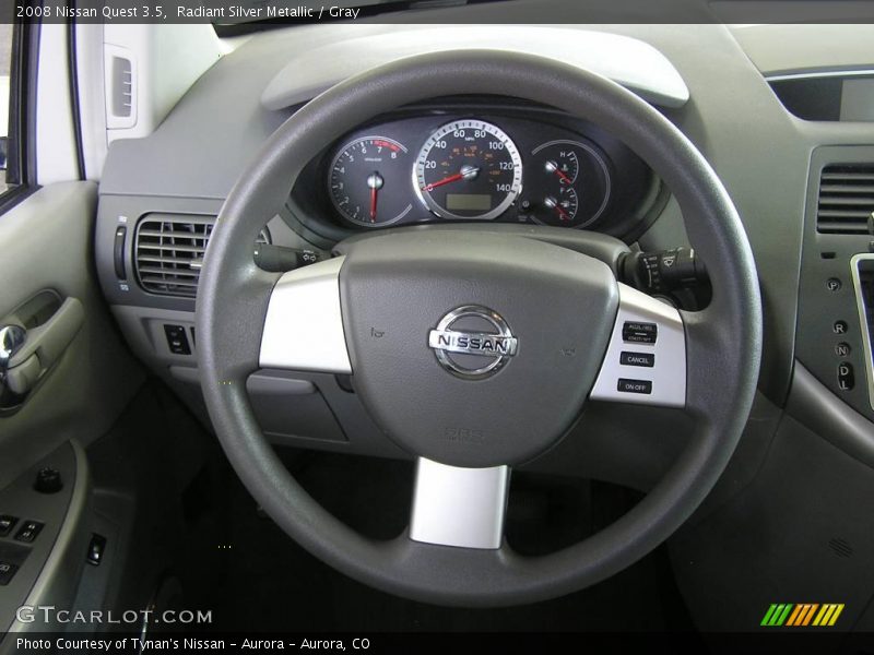 Radiant Silver Metallic / Gray 2008 Nissan Quest 3.5