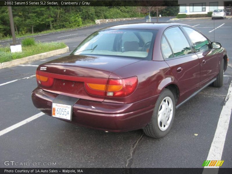 Cranberry / Gray 2002 Saturn S Series SL2 Sedan