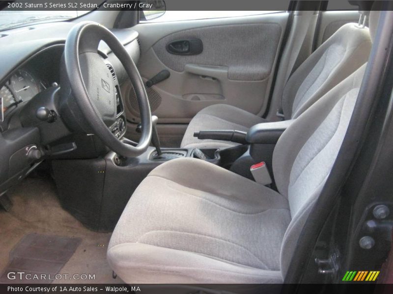 Cranberry / Gray 2002 Saturn S Series SL2 Sedan