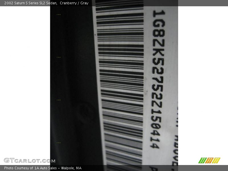 Cranberry / Gray 2002 Saturn S Series SL2 Sedan