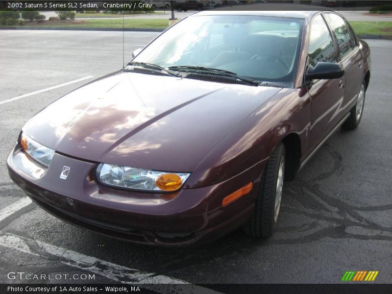 Cranberry / Gray 2002 Saturn S Series SL2 Sedan