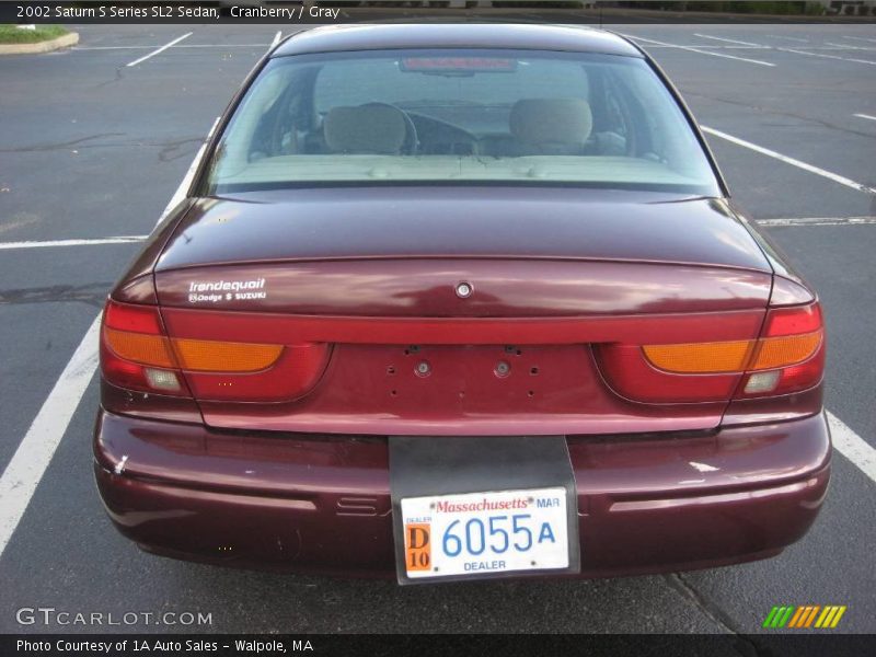 Cranberry / Gray 2002 Saturn S Series SL2 Sedan