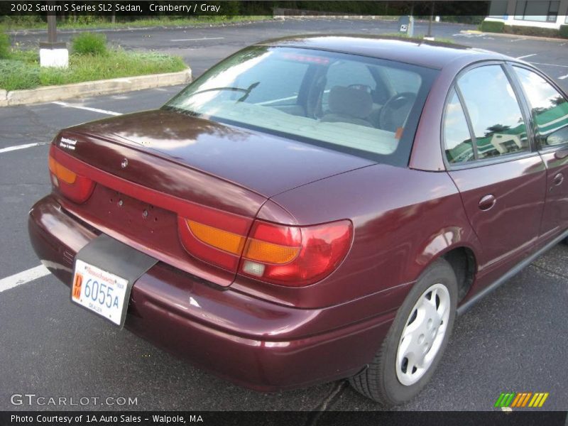 Cranberry / Gray 2002 Saturn S Series SL2 Sedan