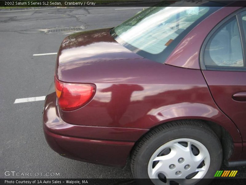 Cranberry / Gray 2002 Saturn S Series SL2 Sedan