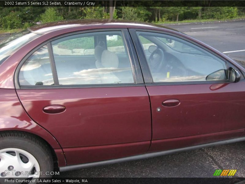 Cranberry / Gray 2002 Saturn S Series SL2 Sedan