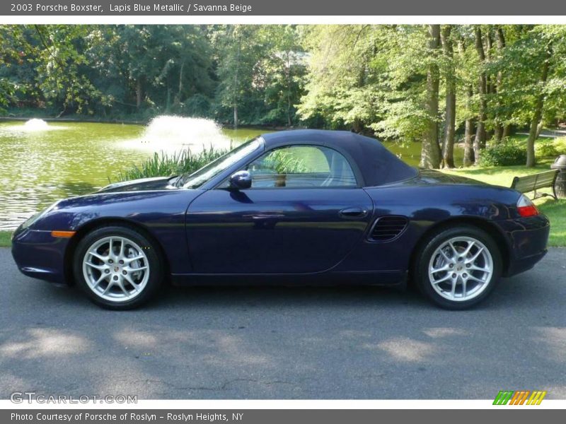 Lapis Blue Metallic / Savanna Beige 2003 Porsche Boxster
