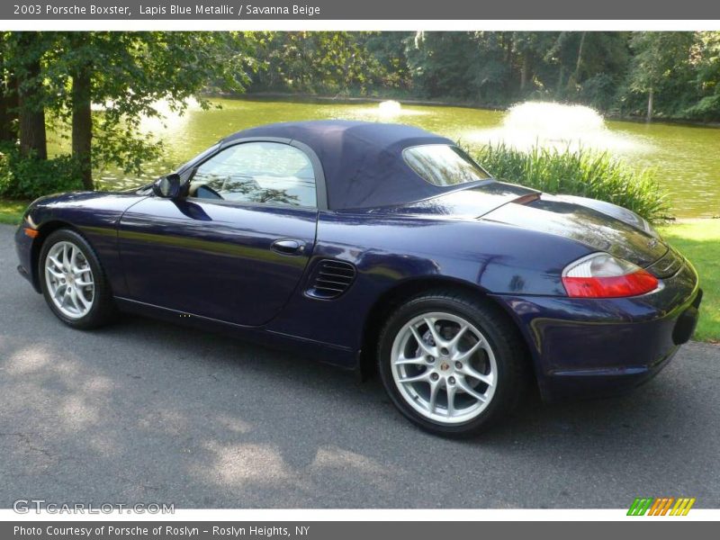 Lapis Blue Metallic / Savanna Beige 2003 Porsche Boxster