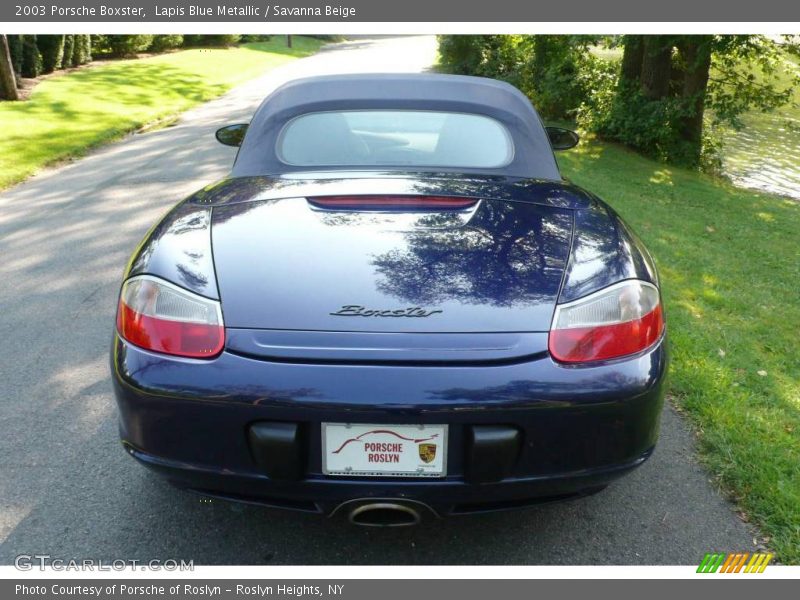 Lapis Blue Metallic / Savanna Beige 2003 Porsche Boxster