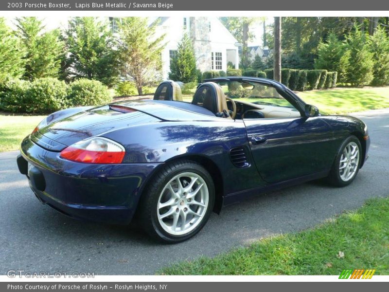 Lapis Blue Metallic / Savanna Beige 2003 Porsche Boxster