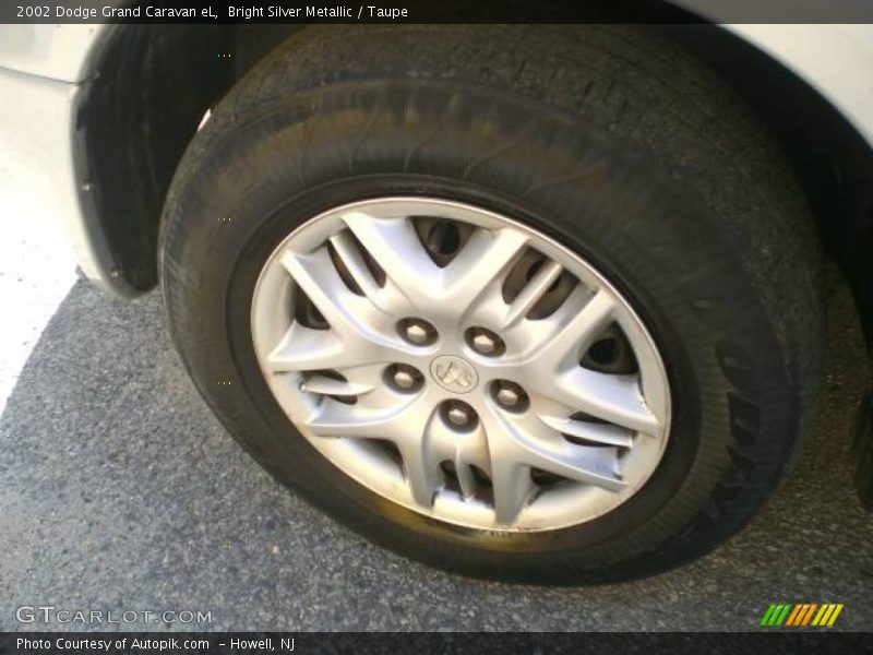 Bright Silver Metallic / Taupe 2002 Dodge Grand Caravan eL