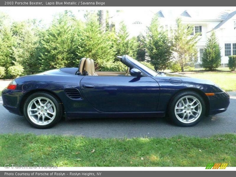 Lapis Blue Metallic / Savanna Beige 2003 Porsche Boxster