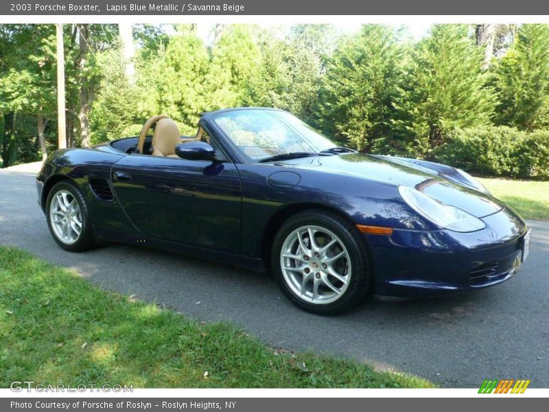 Lapis Blue Metallic / Savanna Beige 2003 Porsche Boxster