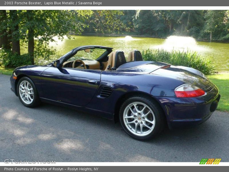 Lapis Blue Metallic / Savanna Beige 2003 Porsche Boxster