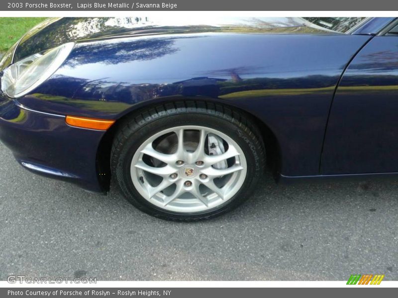 Lapis Blue Metallic / Savanna Beige 2003 Porsche Boxster
