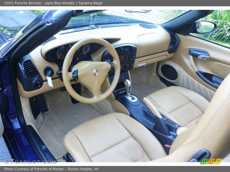 Lapis Blue Metallic / Savanna Beige 2003 Porsche Boxster