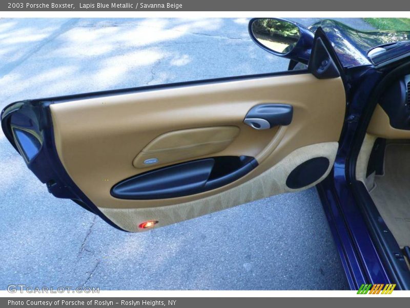 Lapis Blue Metallic / Savanna Beige 2003 Porsche Boxster