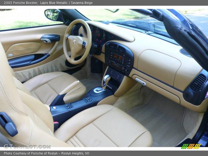 Lapis Blue Metallic / Savanna Beige 2003 Porsche Boxster